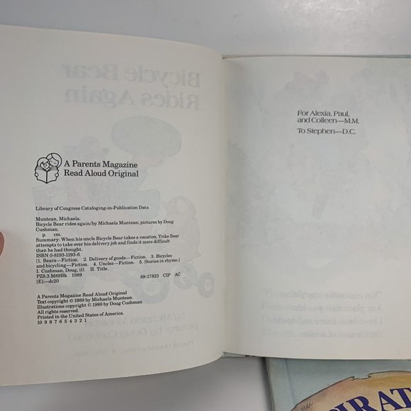 Parents Magazine Press Books Lot of 4 1980s Bicycle Bear Leons Prize - Picture 7 of 10